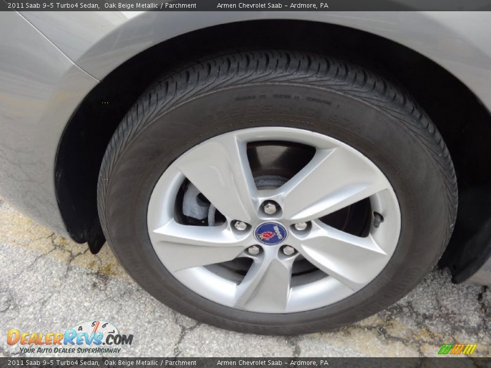 2011 Saab 9-5 Turbo4 Sedan Oak Beige Metallic / Parchment Photo #23
