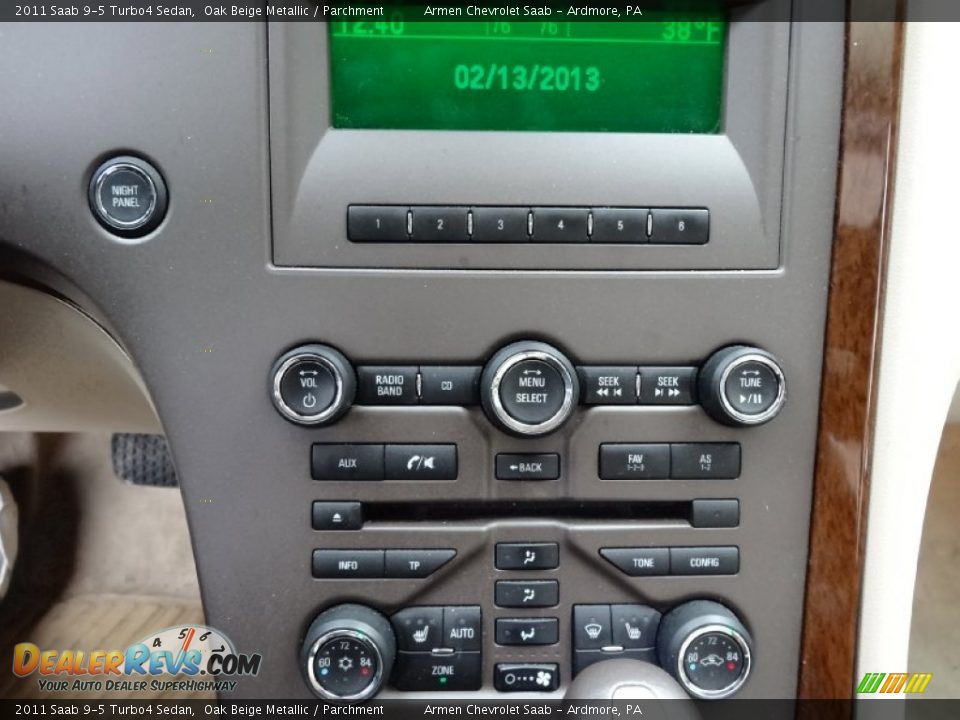 2011 Saab 9-5 Turbo4 Sedan Oak Beige Metallic / Parchment Photo #25
