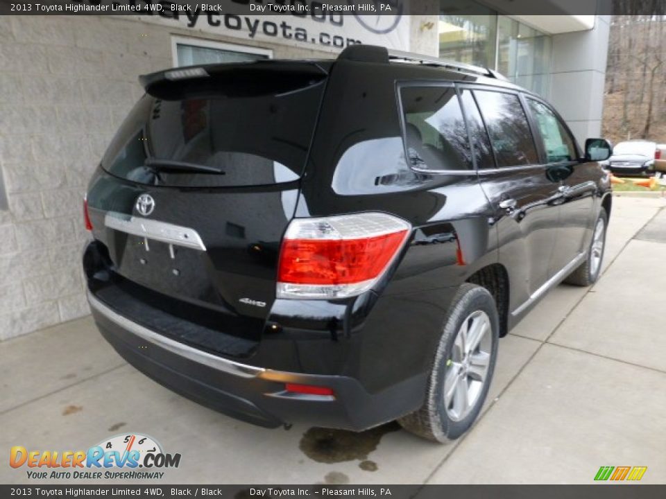 2013 Toyota Highlander Limited 4WD Black / Black Photo #2