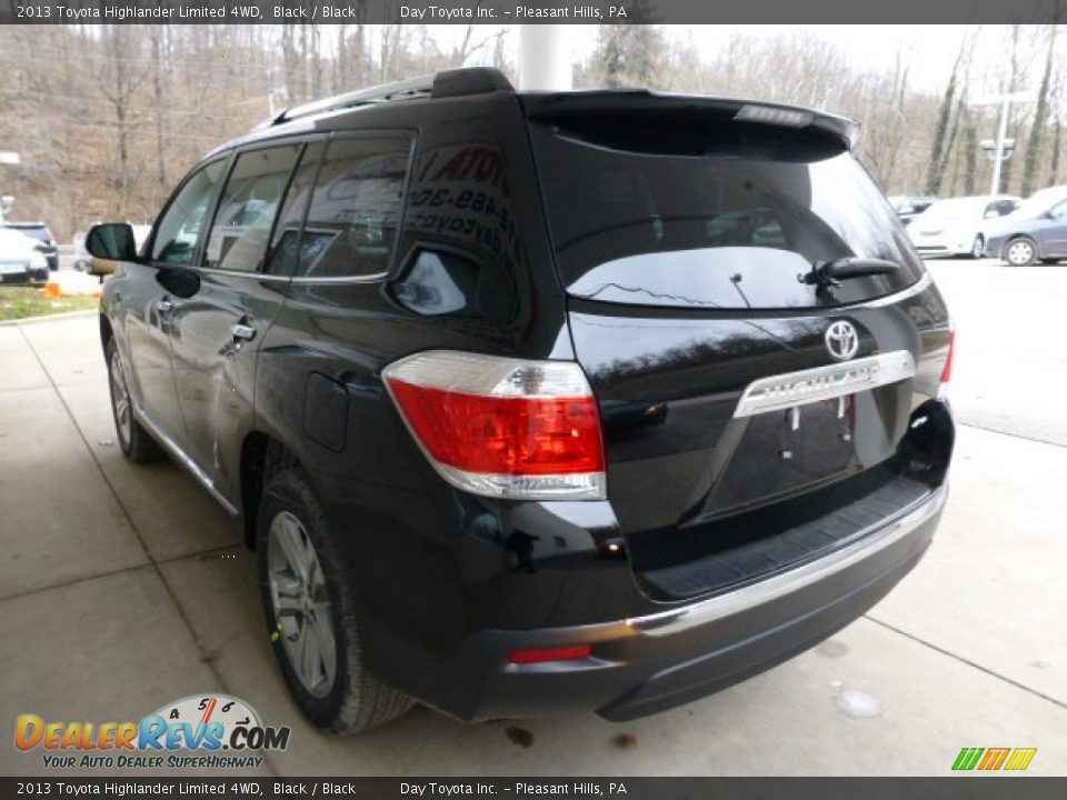 2013 Toyota Highlander Limited 4WD Black / Black Photo #4