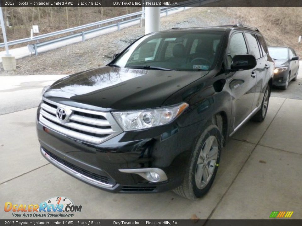 2013 Toyota Highlander Limited 4WD Black / Black Photo #5