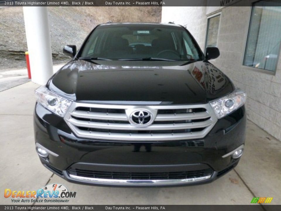 2013 Toyota Highlander Limited 4WD Black / Black Photo #6