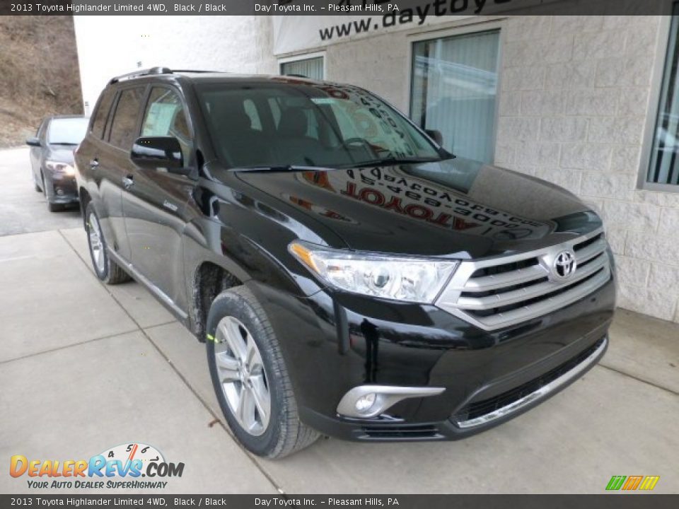 2013 Toyota Highlander Limited 4WD Black / Black Photo #7