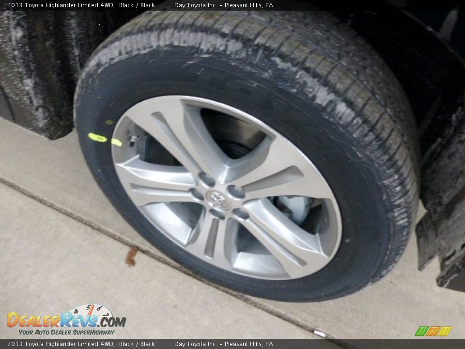 2013 Toyota Highlander Limited 4WD Black / Black Photo #8