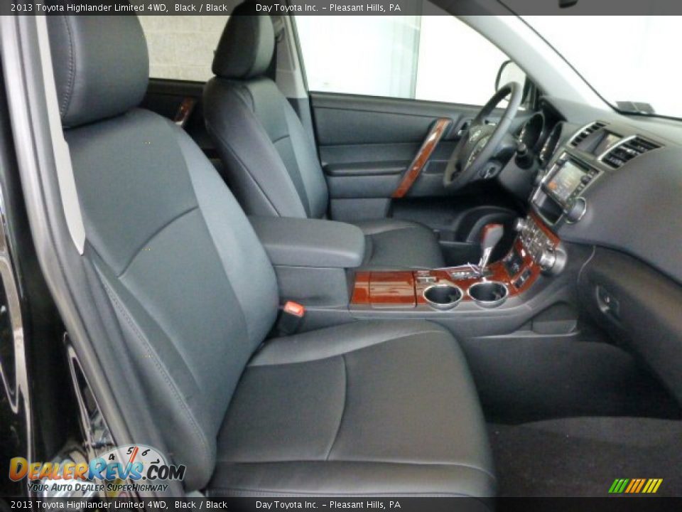 2013 Toyota Highlander Limited 4WD Black / Black Photo #9