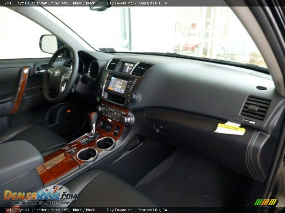 2013 Toyota Highlander Limited 4WD Black / Black Photo #10