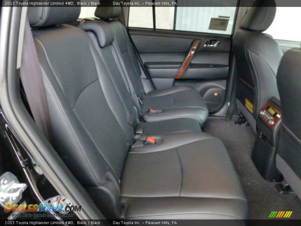2013 Toyota Highlander Limited 4WD Black / Black Photo #12