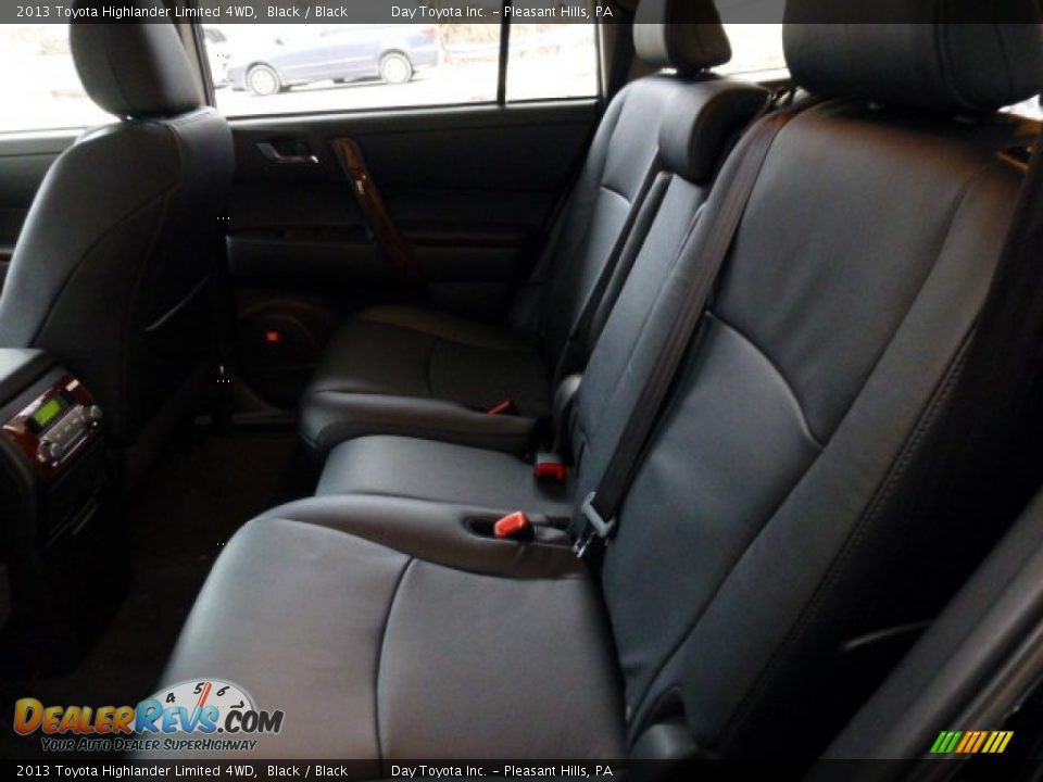 2013 Toyota Highlander Limited 4WD Black / Black Photo #14
