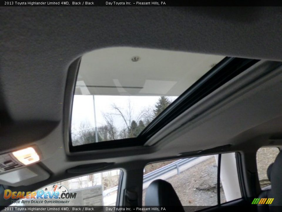 2013 Toyota Highlander Limited 4WD Black / Black Photo #17