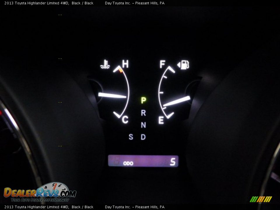 2013 Toyota Highlander Limited 4WD Black / Black Photo #19