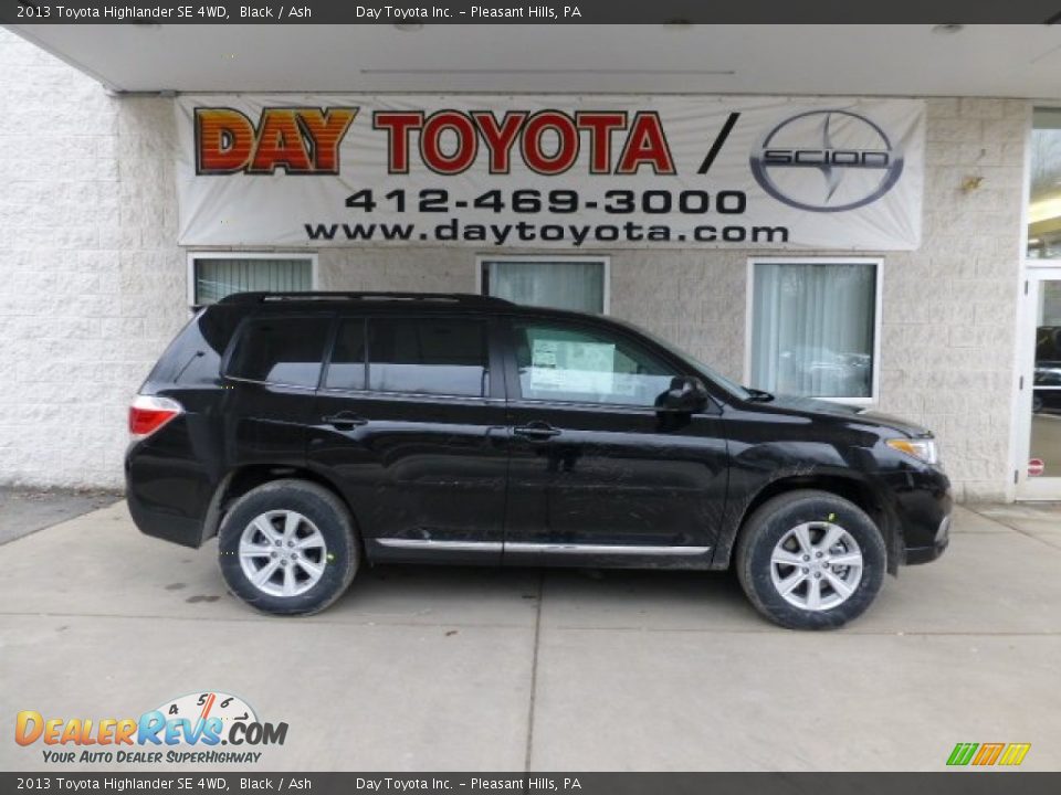 2013 Toyota Highlander SE 4WD Black / Ash Photo #1