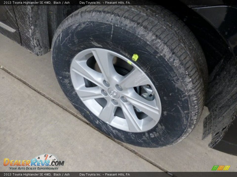 2013 Toyota Highlander SE 4WD Black / Ash Photo #8