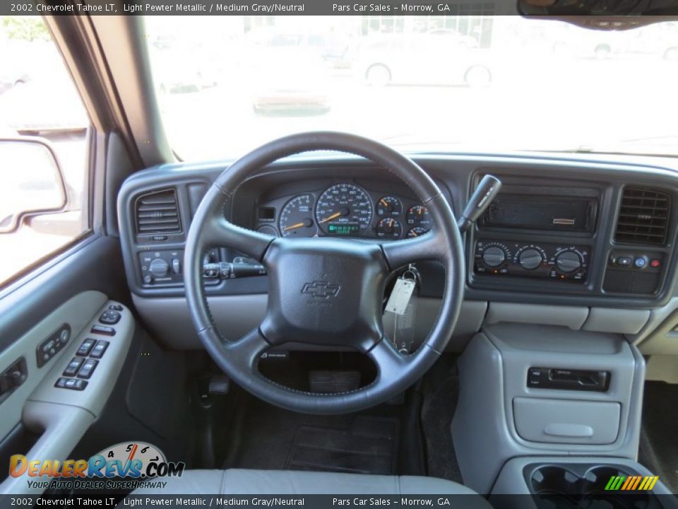 2002 Chevrolet Tahoe LT Light Pewter Metallic / Medium Gray/Neutral Photo #14
