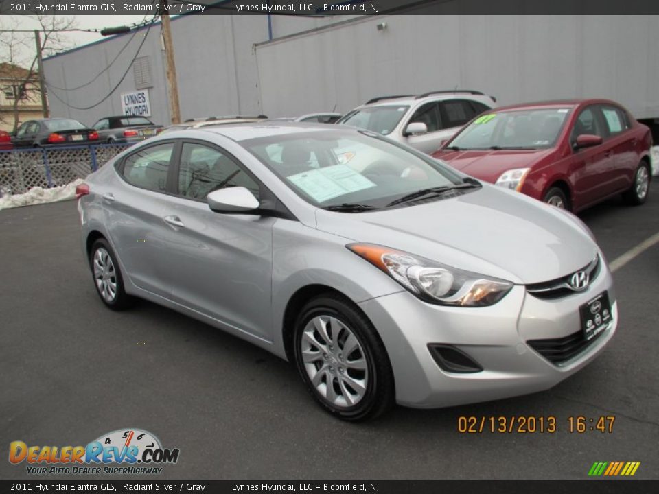 2011 Hyundai Elantra GLS Radiant Silver / Gray Photo #3
