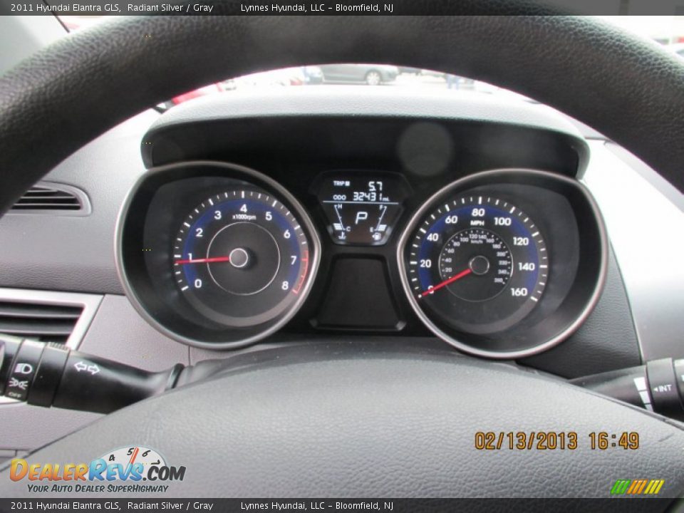 2011 Hyundai Elantra GLS Radiant Silver / Gray Photo #11