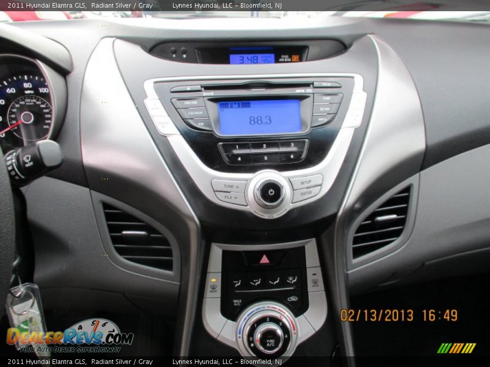 2011 Hyundai Elantra GLS Radiant Silver / Gray Photo #12