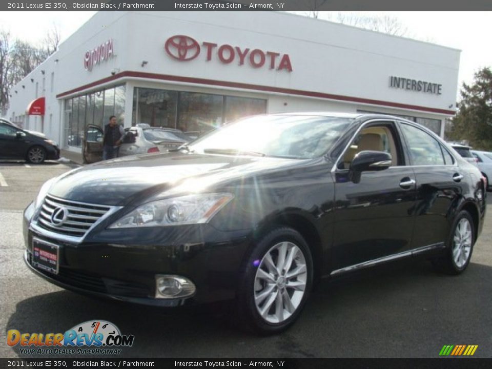 2011 Lexus ES 350 Obsidian Black / Parchment Photo #1