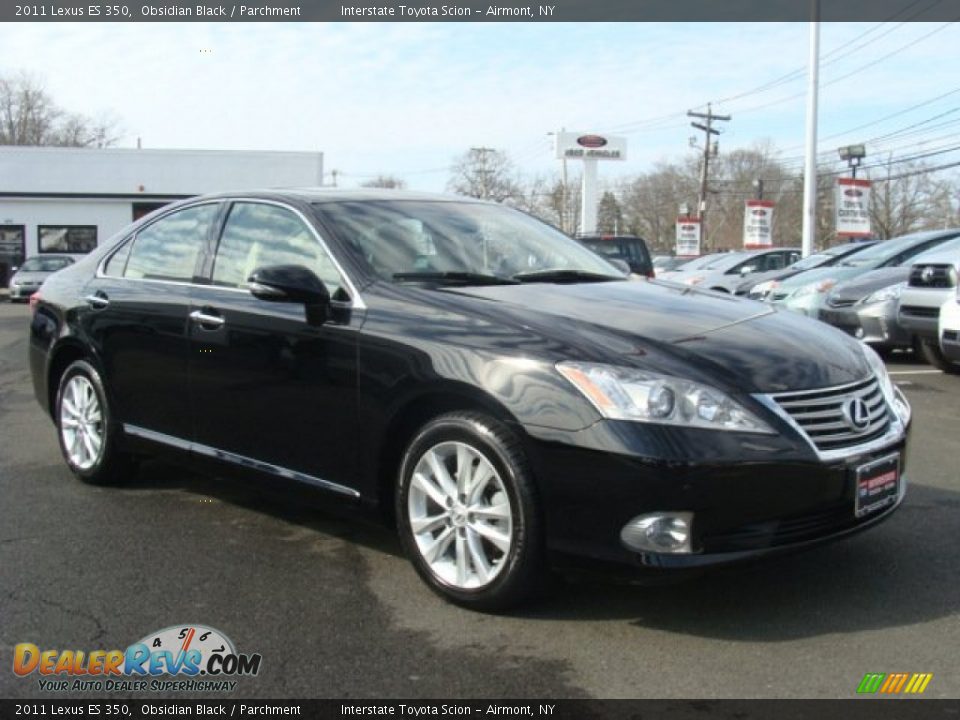 2011 Lexus ES 350 Obsidian Black / Parchment Photo #3