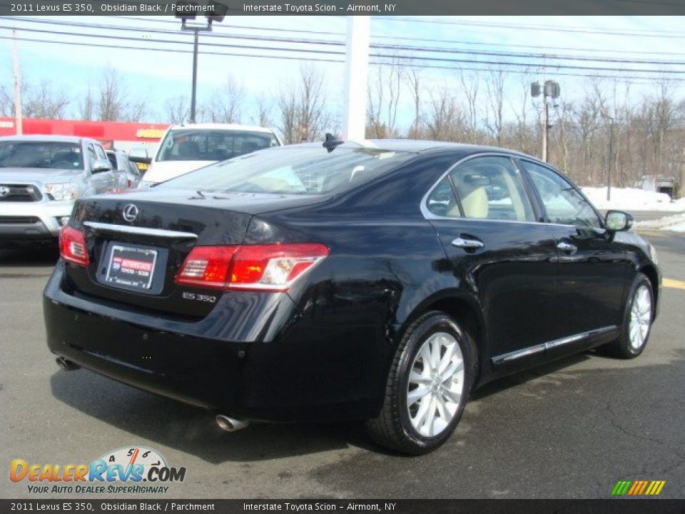 2011 Lexus ES 350 Obsidian Black / Parchment Photo #4