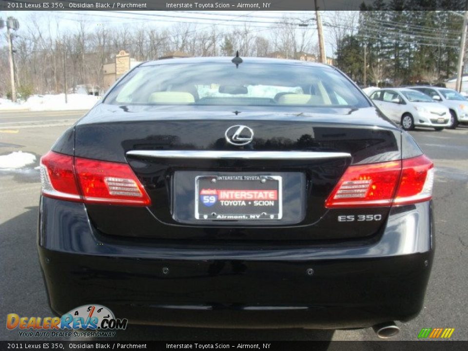 2011 Lexus ES 350 Obsidian Black / Parchment Photo #5