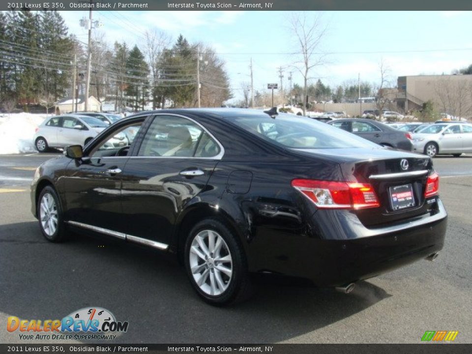 2011 Lexus ES 350 Obsidian Black / Parchment Photo #6