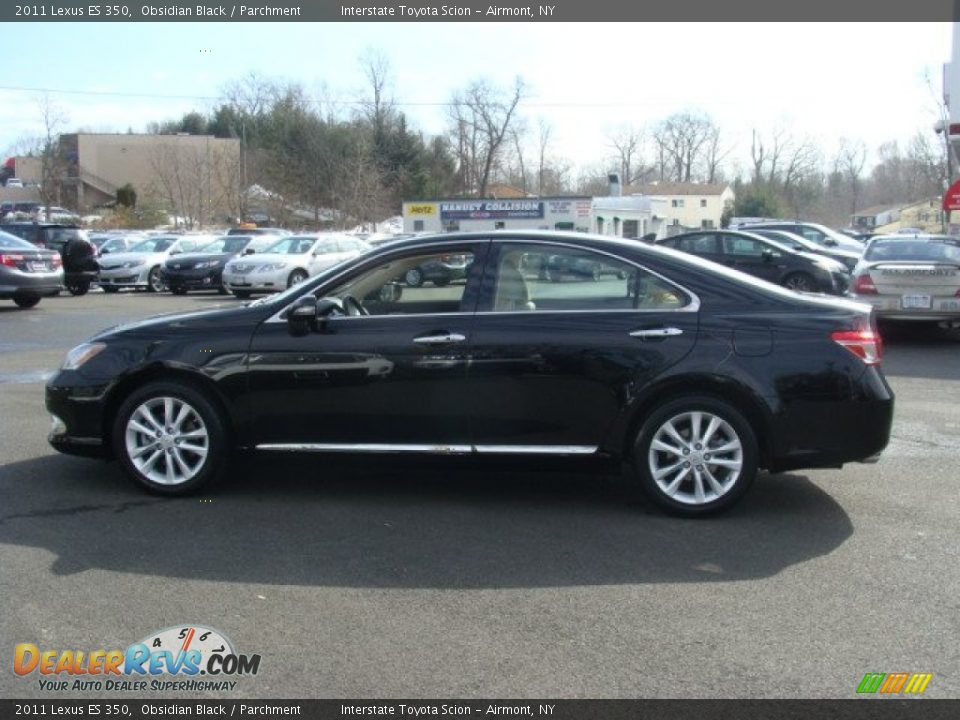 2011 Lexus ES 350 Obsidian Black / Parchment Photo #7