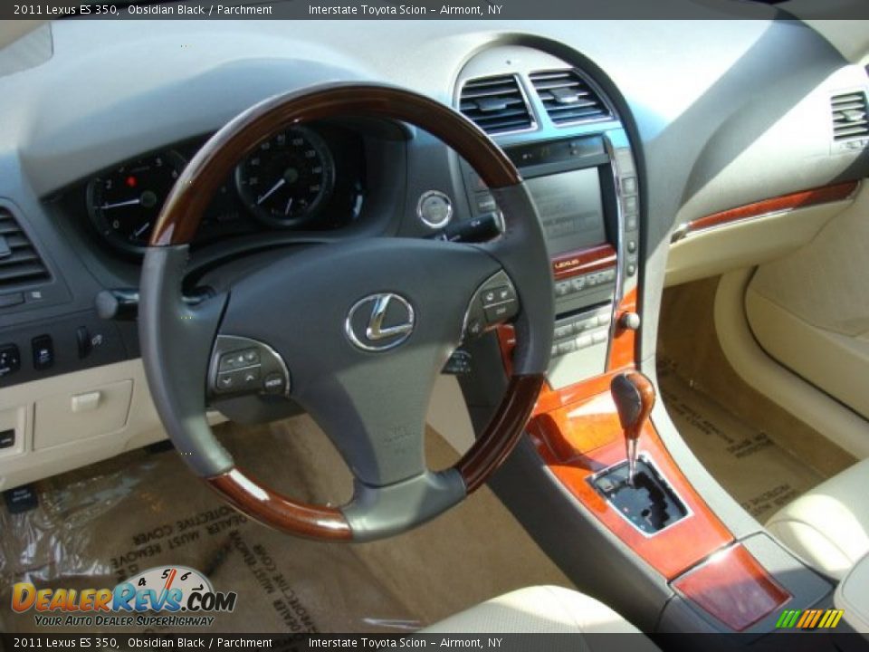 2011 Lexus ES 350 Obsidian Black / Parchment Photo #10