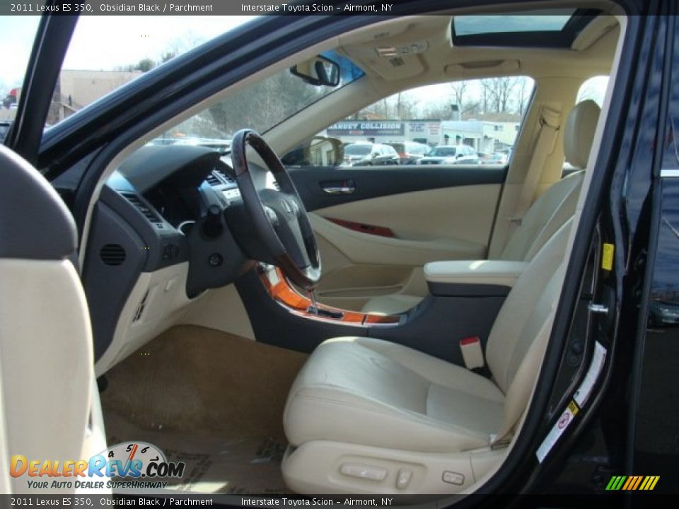 2011 Lexus ES 350 Obsidian Black / Parchment Photo #11