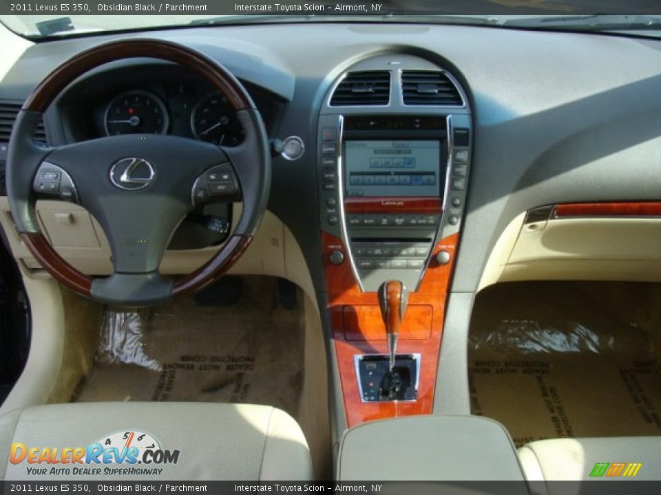 2011 Lexus ES 350 Obsidian Black / Parchment Photo #13
