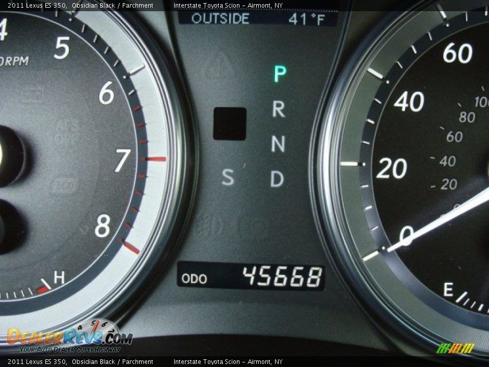 2011 Lexus ES 350 Obsidian Black / Parchment Photo #15