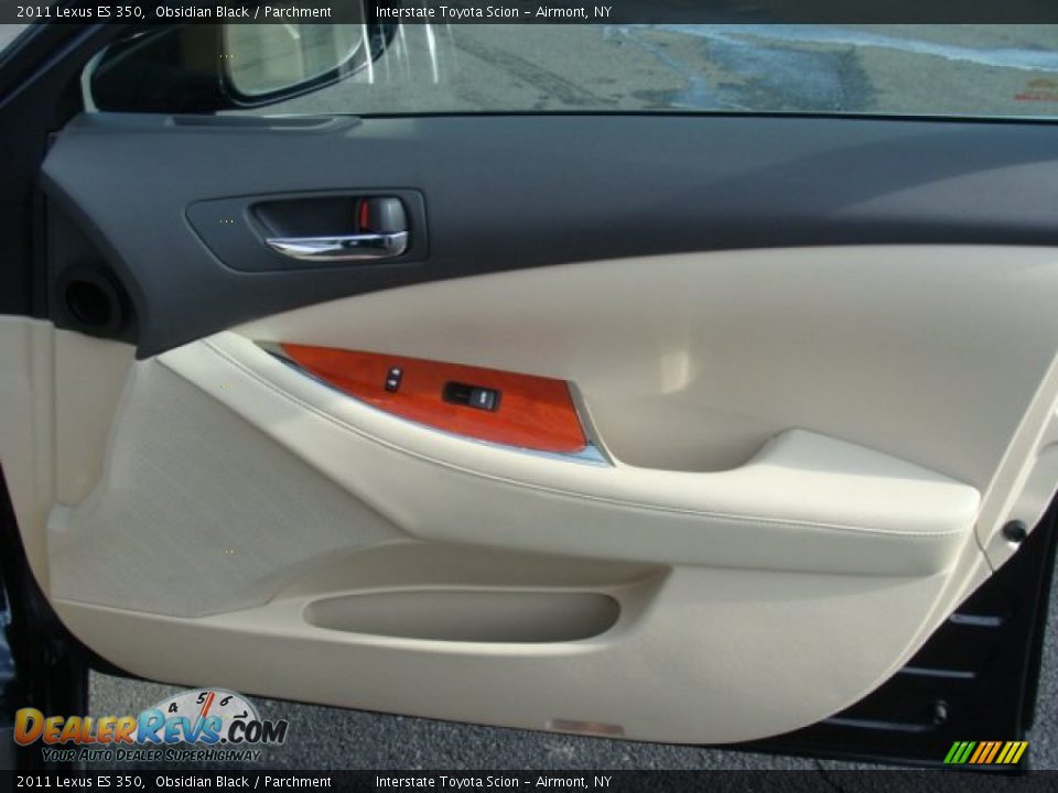 2011 Lexus ES 350 Obsidian Black / Parchment Photo #23