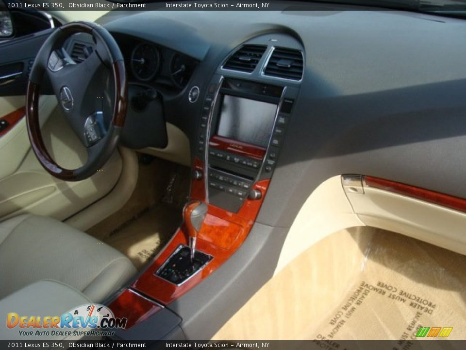 2011 Lexus ES 350 Obsidian Black / Parchment Photo #24
