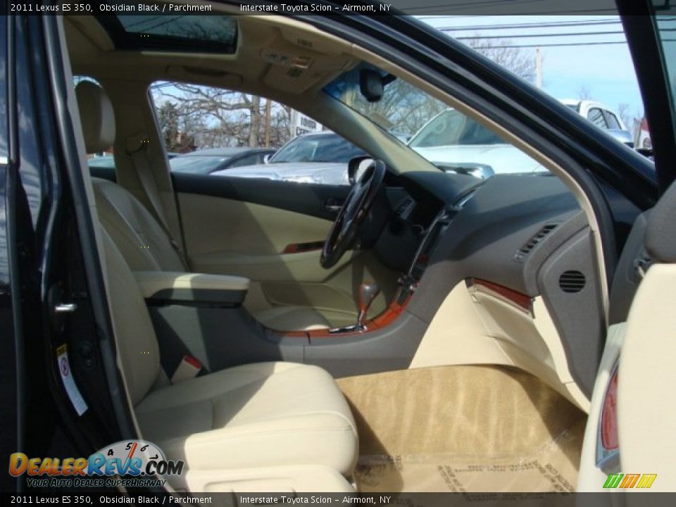 2011 Lexus ES 350 Obsidian Black / Parchment Photo #25