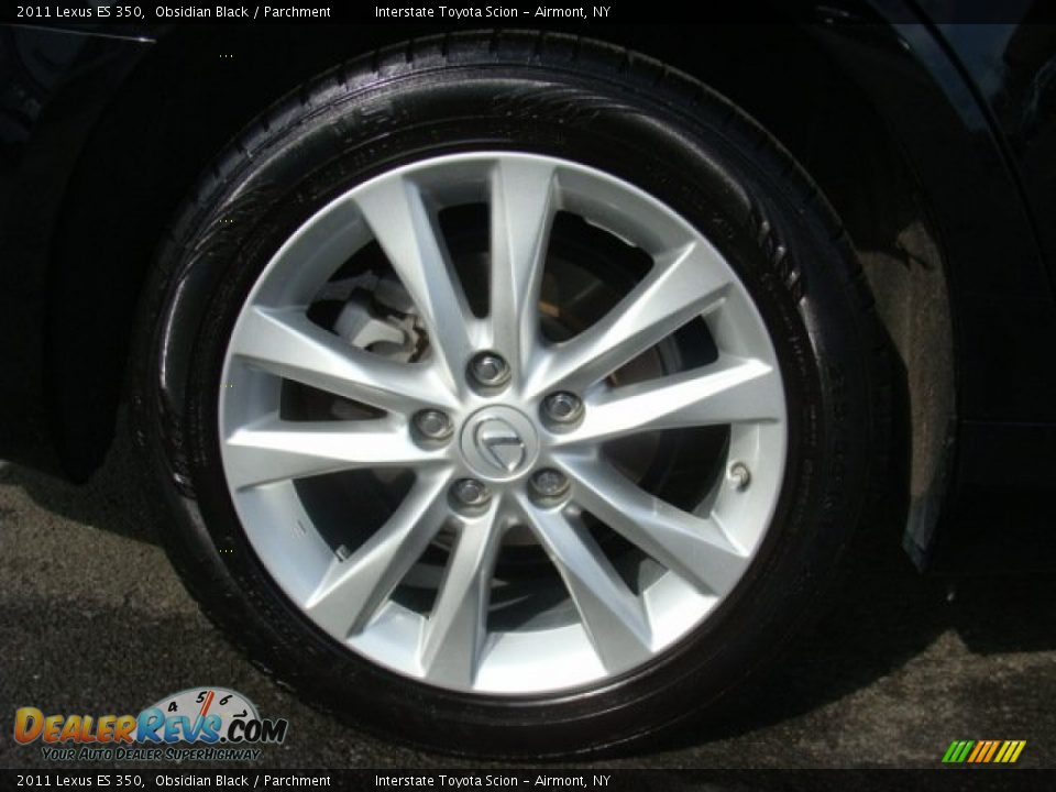 2011 Lexus ES 350 Obsidian Black / Parchment Photo #26