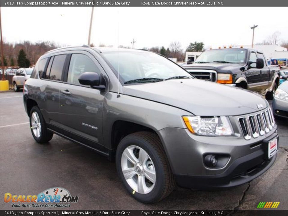 2013 Jeep Compass Sport 4x4 Mineral Gray Metallic / Dark Slate Gray Photo #2
