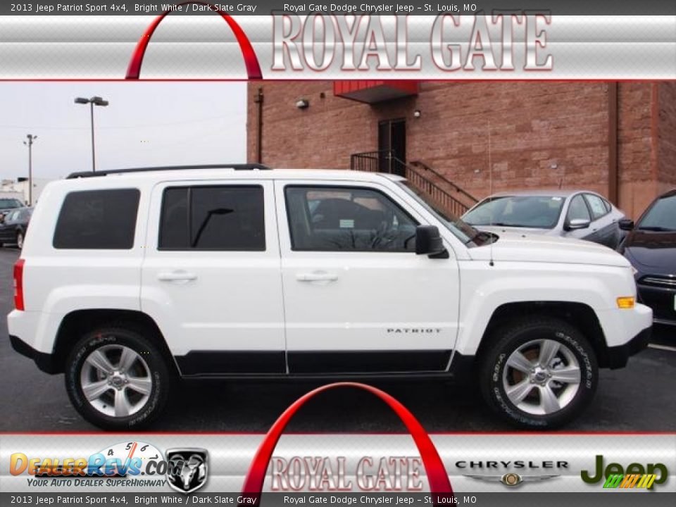 2013 Jeep Patriot Sport 4x4 Bright White / Dark Slate Gray Photo #1