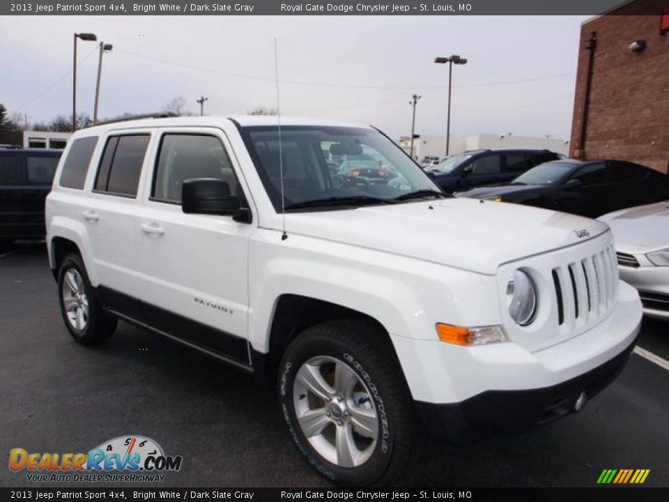 2013 Jeep Patriot Sport 4x4 Bright White / Dark Slate Gray Photo #2