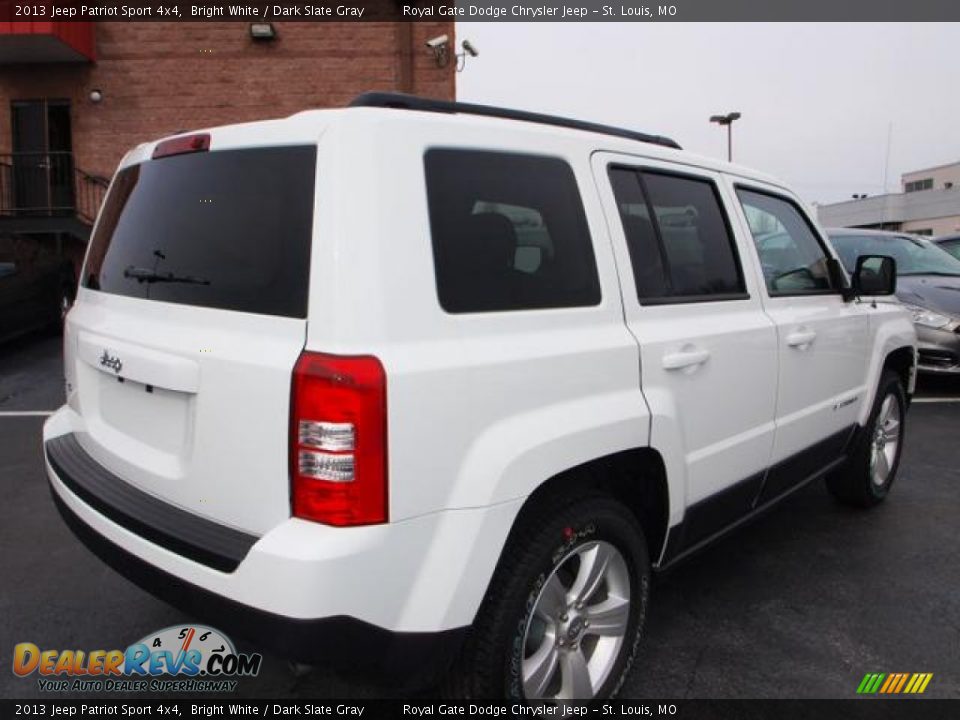 2013 Jeep Patriot Sport 4x4 Bright White / Dark Slate Gray Photo #3
