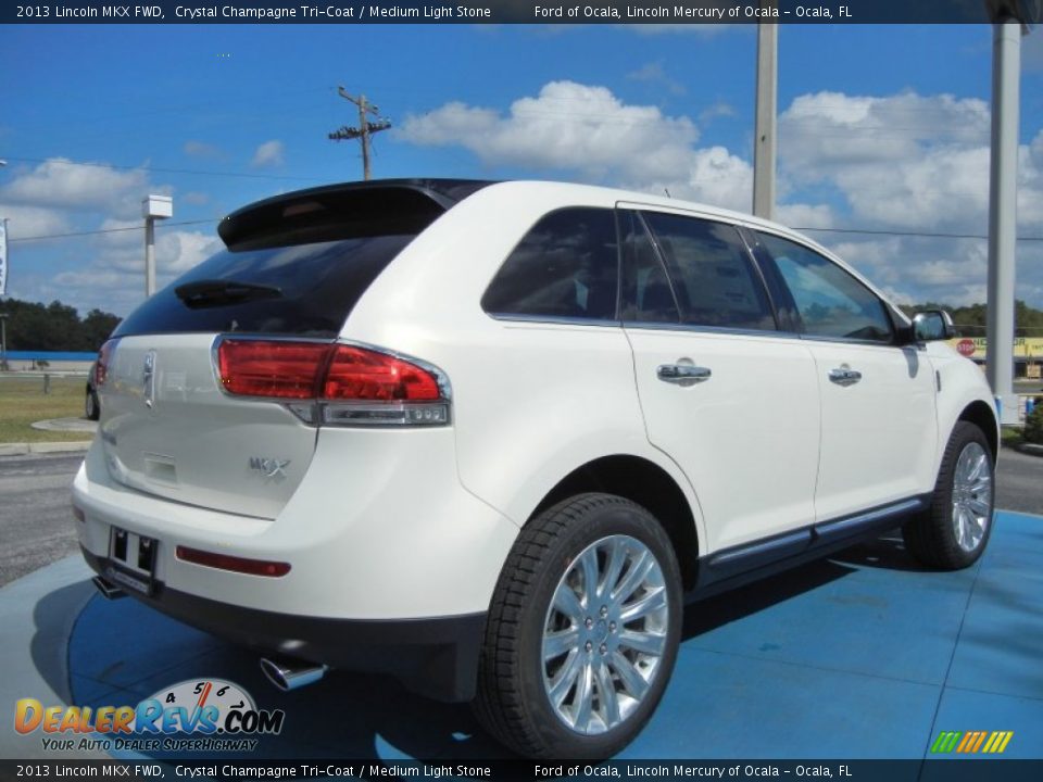 2013 Lincoln MKX FWD Crystal Champagne Tri-Coat / Medium Light Stone Photo #3