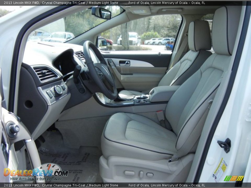 2013 Lincoln MKX FWD Crystal Champagne Tri-Coat / Medium Light Stone Photo #5