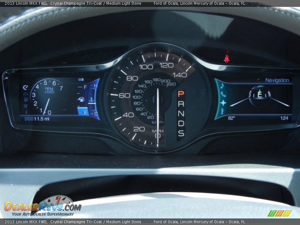 2013 Lincoln MKX FWD Crystal Champagne Tri-Coat / Medium Light Stone Photo #9