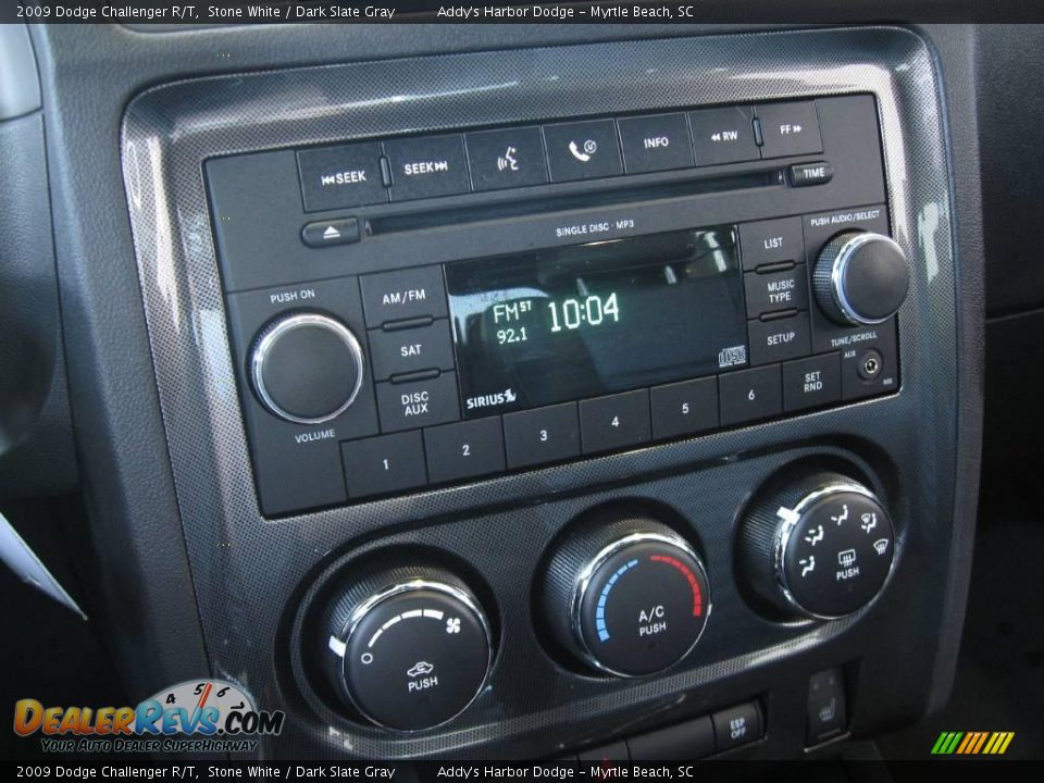 2009 Dodge Challenger R/T Stone White / Dark Slate Gray Photo #9