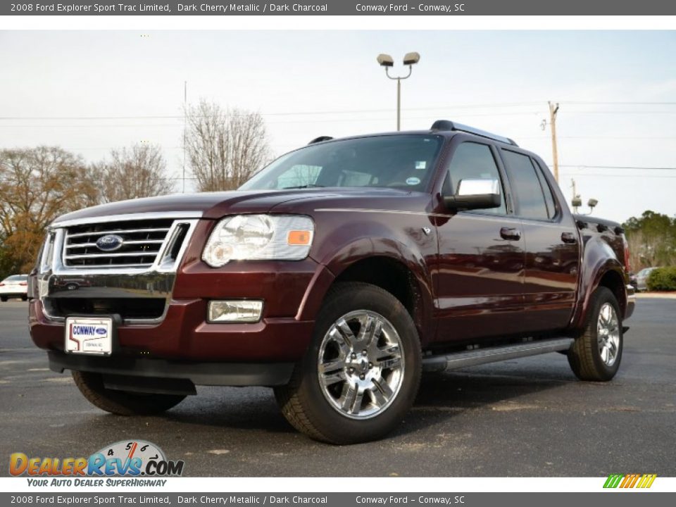 2008 Ford Explorer Sport Trac Limited Dark Cherry Metallic / Dark Charcoal Photo #1