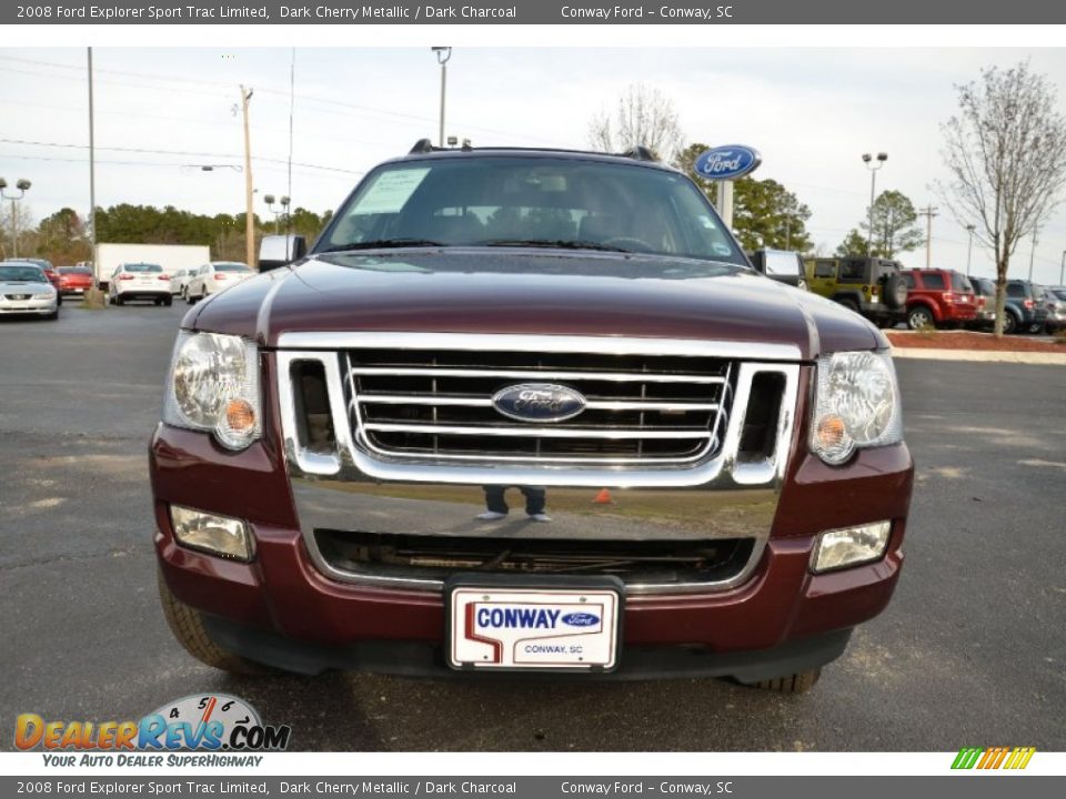 2008 Ford Explorer Sport Trac Limited Dark Cherry Metallic / Dark Charcoal Photo #2