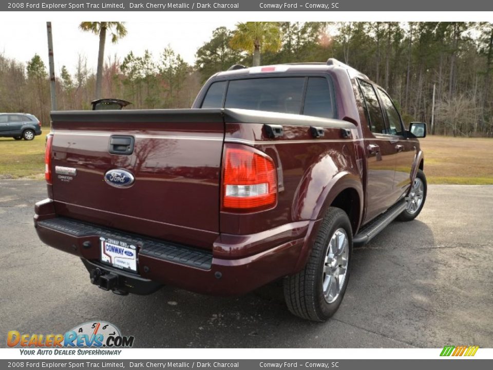 2008 Ford Explorer Sport Trac Limited Dark Cherry Metallic / Dark Charcoal Photo #5