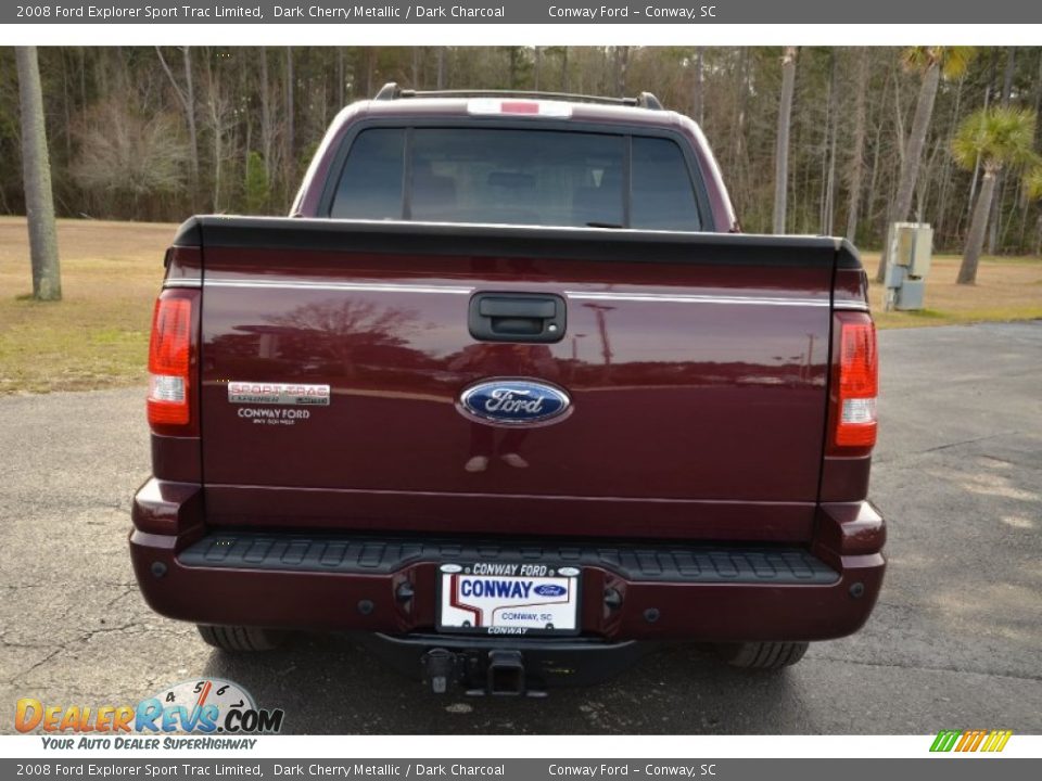 2008 Ford Explorer Sport Trac Limited Dark Cherry Metallic / Dark Charcoal Photo #6