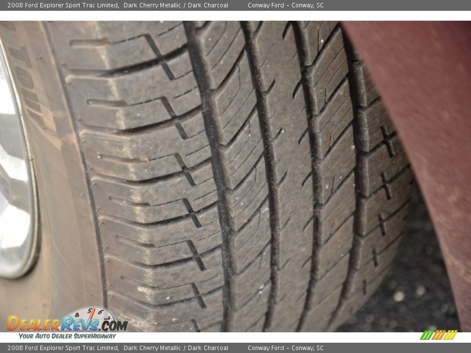 2008 Ford Explorer Sport Trac Limited Dark Cherry Metallic / Dark Charcoal Photo #10