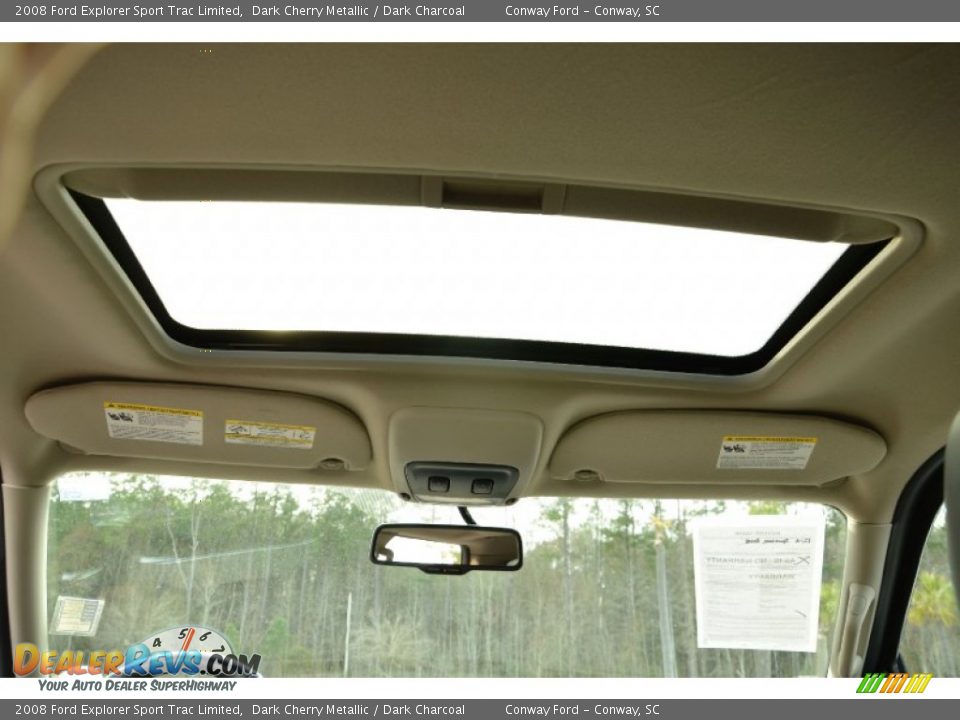 2008 Ford Explorer Sport Trac Limited Dark Cherry Metallic / Dark Charcoal Photo #13