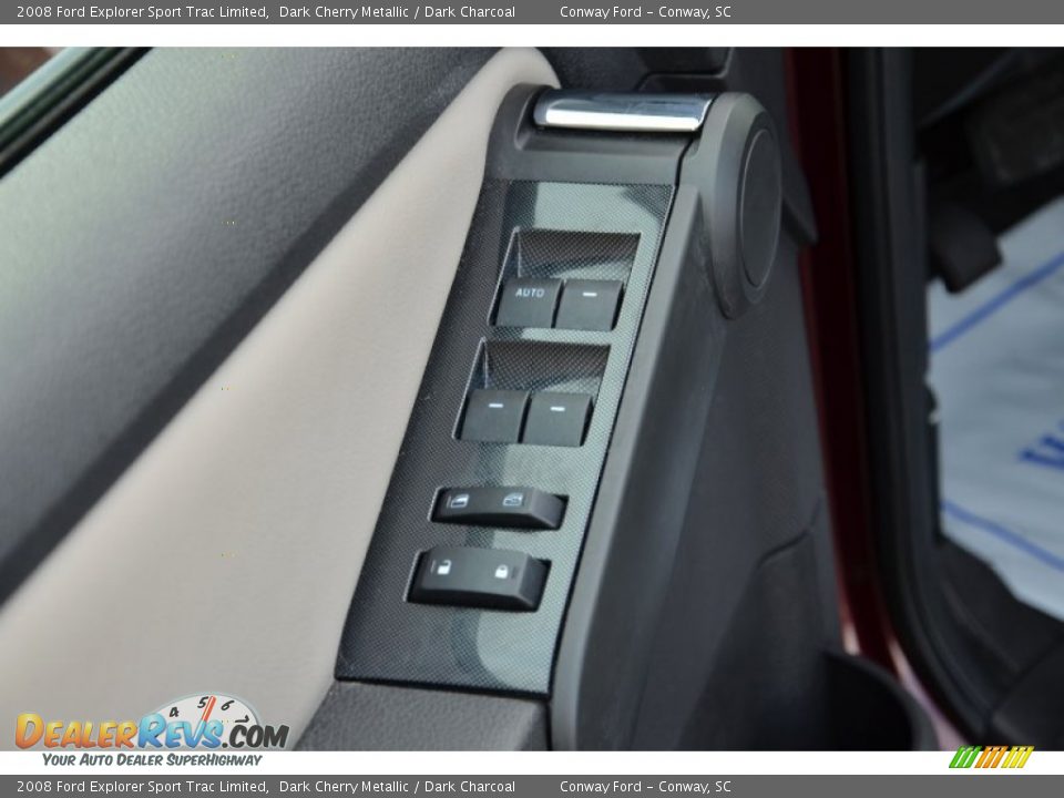 2008 Ford Explorer Sport Trac Limited Dark Cherry Metallic / Dark Charcoal Photo #16