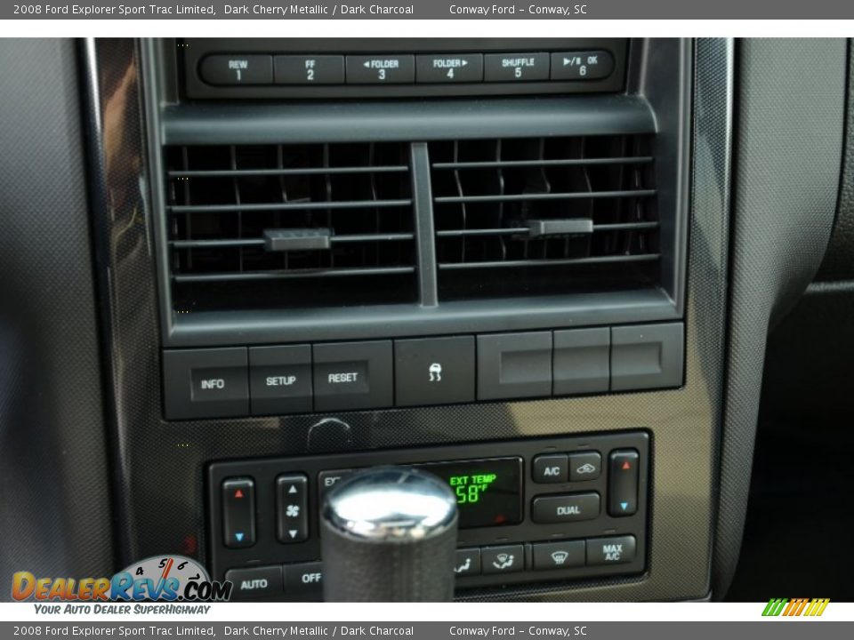 2008 Ford Explorer Sport Trac Limited Dark Cherry Metallic / Dark Charcoal Photo #22